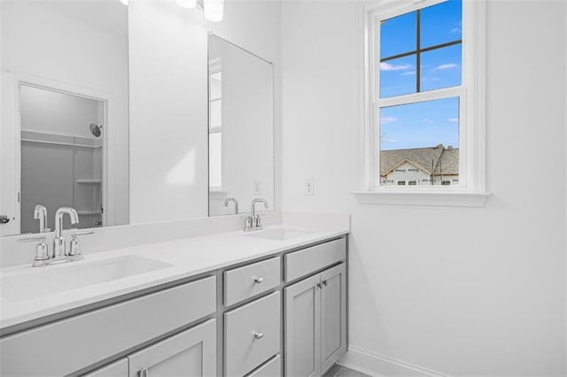 bathroom featuring vanity