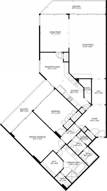 2660 Peachtree Rd NW Unit 23A, Atlanta, GA 30305 - view of home floor plan