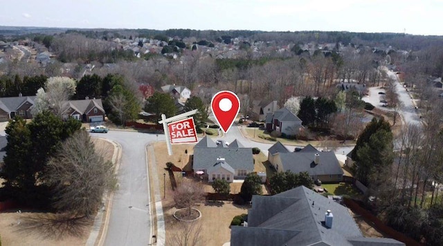 birds eye view of property featuring a residential view