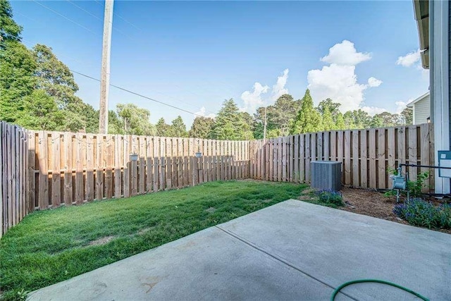 view of patio with cooling unit