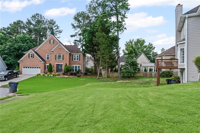 479 Rising Sun Path, Lawrenceville, GA 30043 - view of yard with driveway and a deck