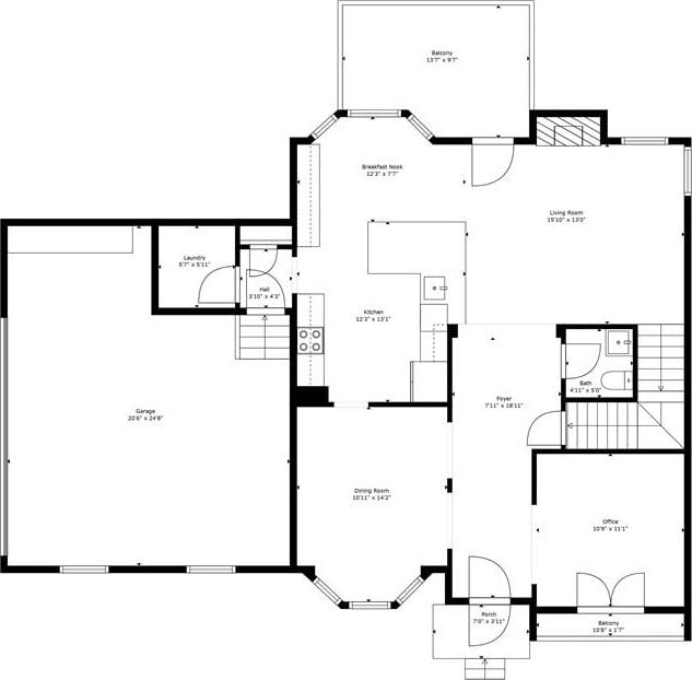 479 Rising Sun Path, Lawrenceville, GA 30043 - view of floor plan / room layout