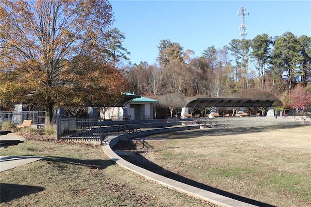 exterior space featuring a yard