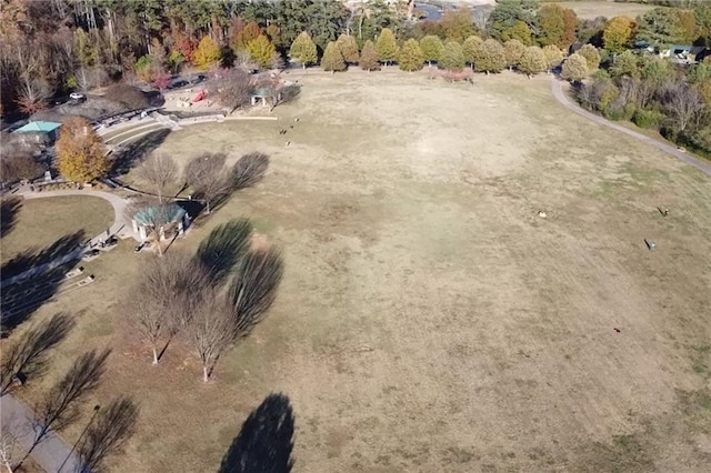 bird's eye view featuring a rural view