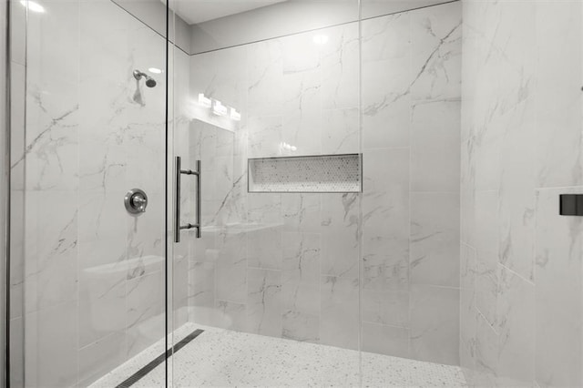 7410 Ansley View Ln, Cumming, GA 30028 - full bath featuring a marble finish shower