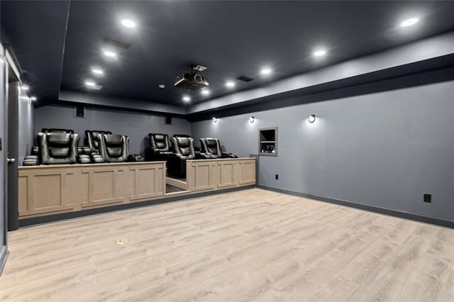 7410 Ansley View Ln, Cumming, GA 30028 - cinema with light wood-type flooring and recessed lighting
