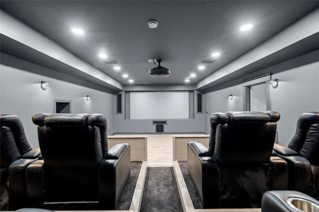 7410 Ansley View Ln, Cumming, GA 30028 - home theater room featuring recessed lighting