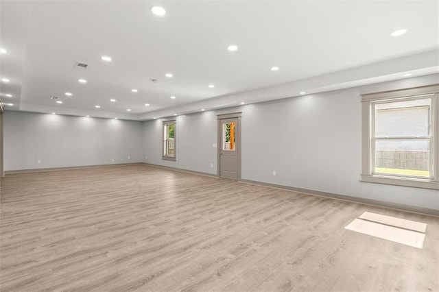 7410 Ansley View Ln, Cumming, GA 30028 - unfurnished room featuring light wood-style floors and recessed lighting