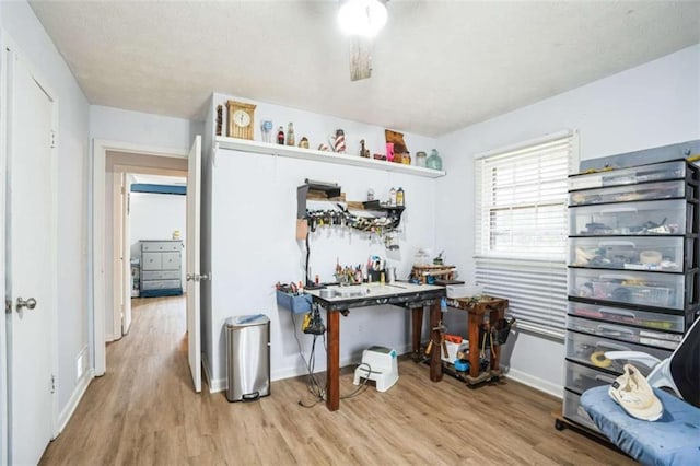 interior space featuring light hardwood / wood-style floors