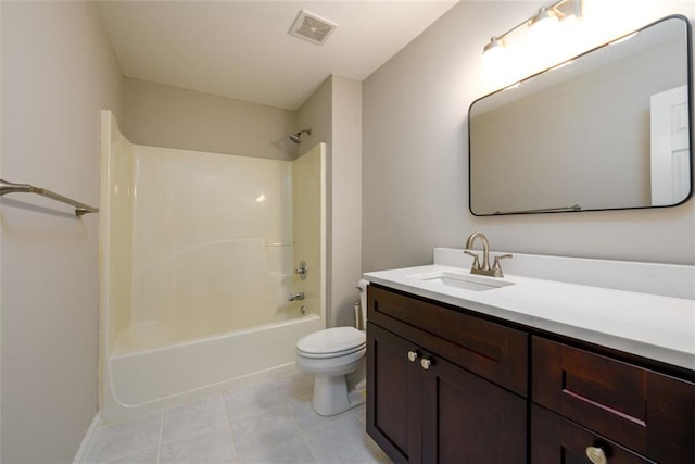 3105 The Trail Rd, Gainesville, GA 30501 - bathroom featuring vanity, tile patterned flooring, and washtub / shower combination