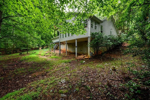 3105 The Trail Rd, Gainesville, GA 30501 - view of yard with stairs
