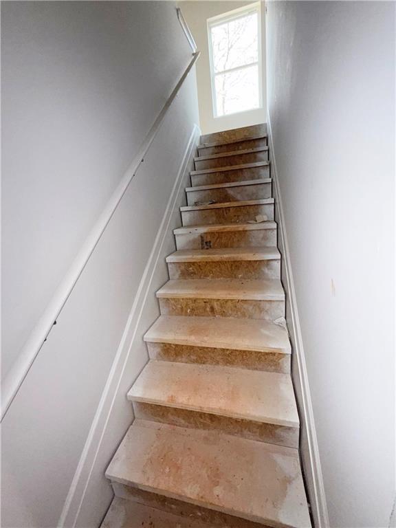 view of stairway