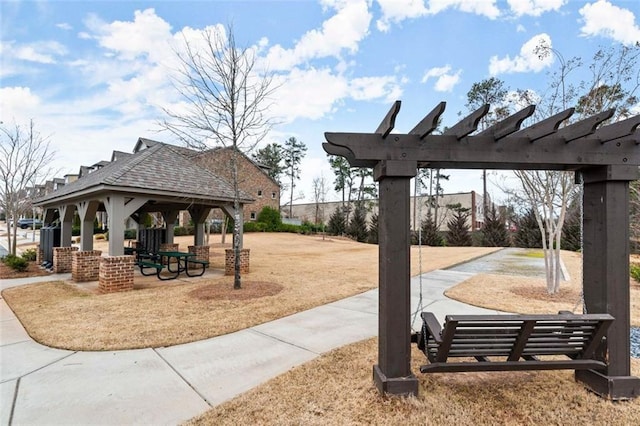 view of property's community featuring a gazebo