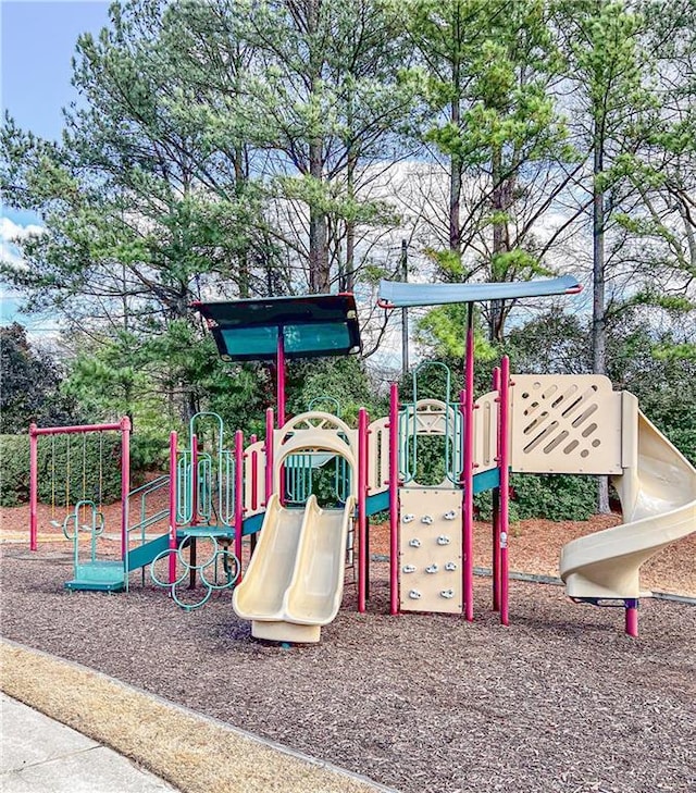 view of jungle gym