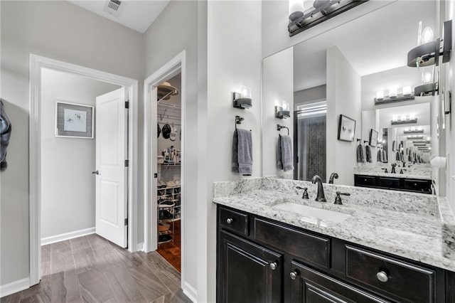 bathroom with vanity