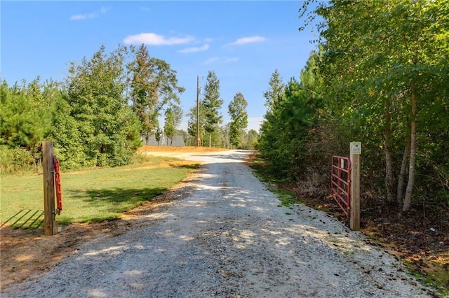 view of road