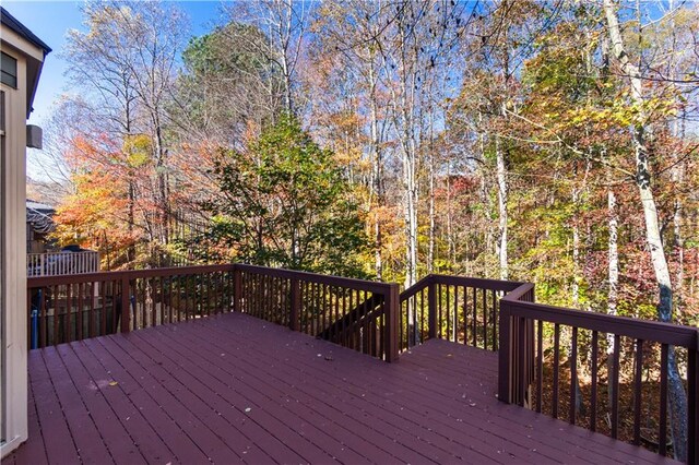 view of wooden terrace