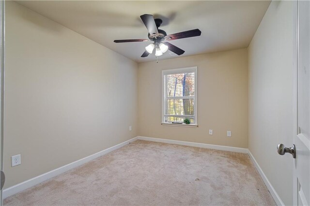 view of carpeted empty room