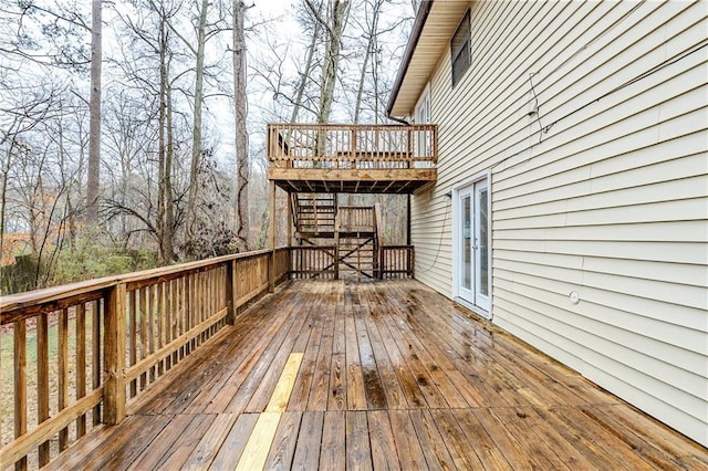 view of wooden terrace