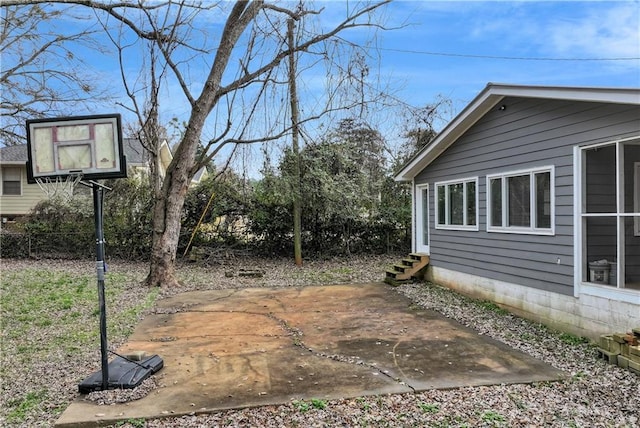 view of yard with a patio