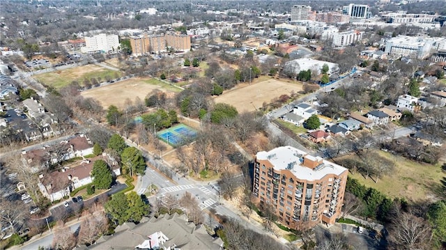 aerial view featuring a view of city