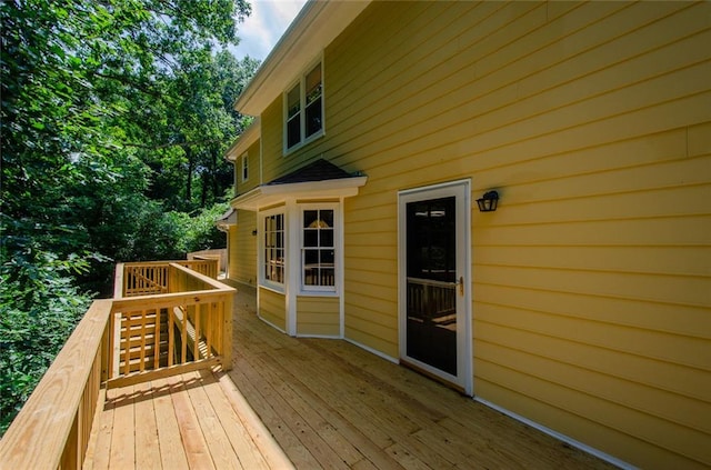 view of wooden terrace