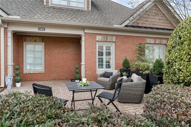 2444 Ballantrae Cir, Cumming, GA 30041 - view of patio / terrace with an outdoor hangout area
