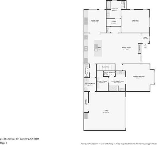 2444 Ballantrae Cir, Cumming, GA 30041 - plan