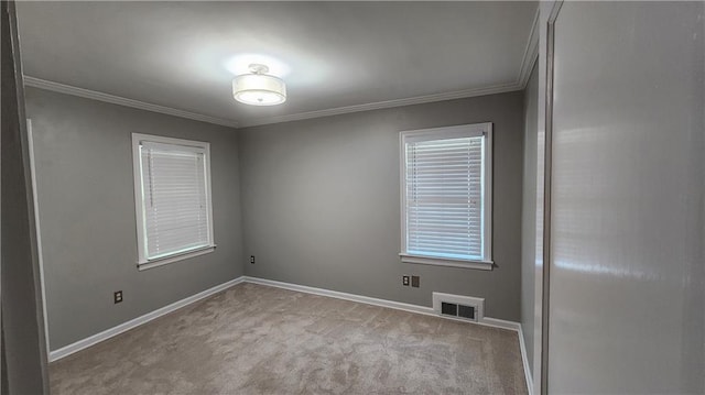 2132 Clairmont Rd, Brookhaven, GA 30033 - carpeted spare room with baseboards, ornamental molding, and visible vents