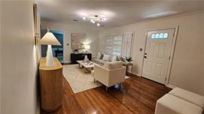 2132 Clairmont Rd, Brookhaven, GA 30033 - living room featuring wood finished floors