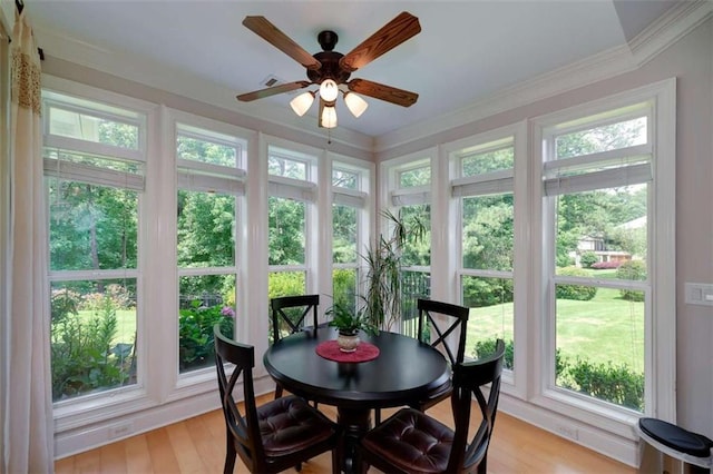 825 Chalet Hls, Mcdonough, GA 30253 - sunroom / solarium with plenty of natural light, wood finished floors, and crown molding