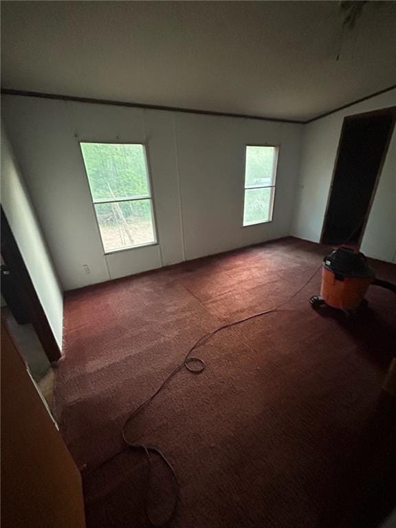view of carpeted empty room