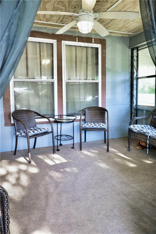 405 Pennington Ave SW, Rome, GA 30161 - sunroom featuring ceiling fan
