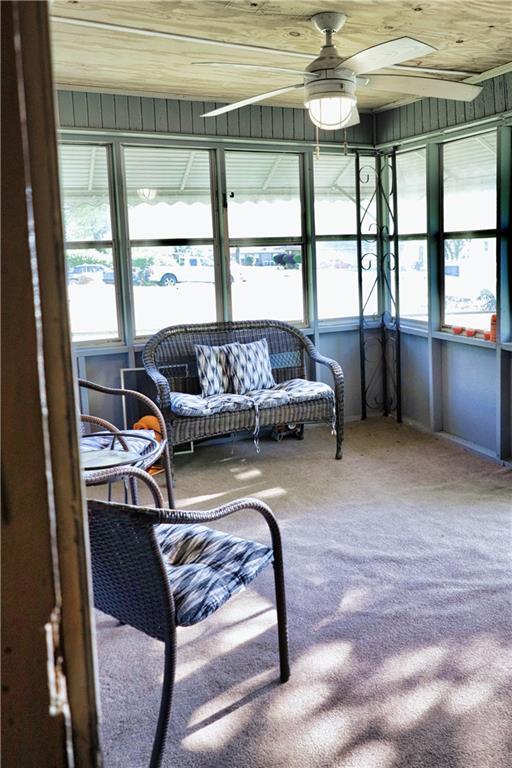405 Pennington Ave SW, Rome, GA 30161 - sunroom featuring ceiling fan