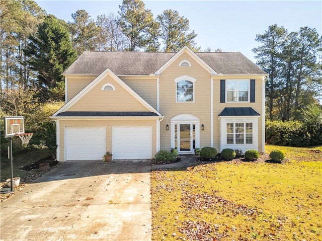 view of front of home featuring a garage