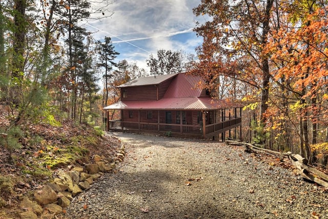 exterior space featuring a porch