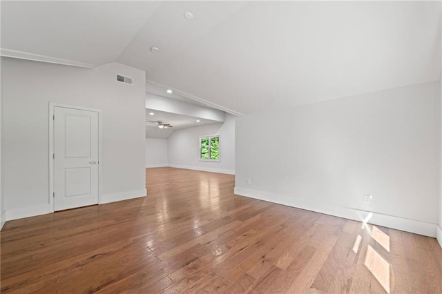 304 Old Cove Rd N, Jasper, GA 30143 - bonus room featuring lofted ceiling, wood finished floors, and ceiling fan