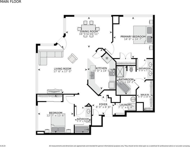 2828 Peachtree Rd NW Unit 2002, Atlanta, GA 30305 - view of property floor plan