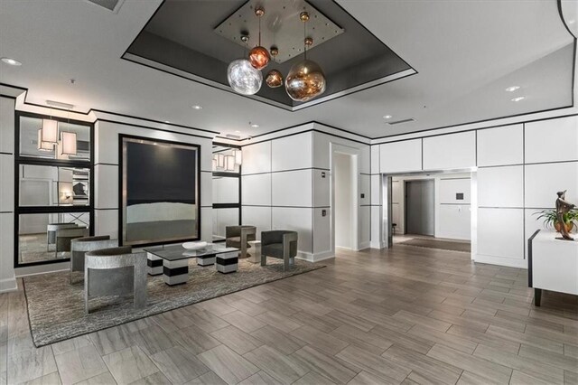 2828 Peachtree Rd NW Unit 2002, Atlanta, GA 30305 - common area with a decorative wall and recessed lighting