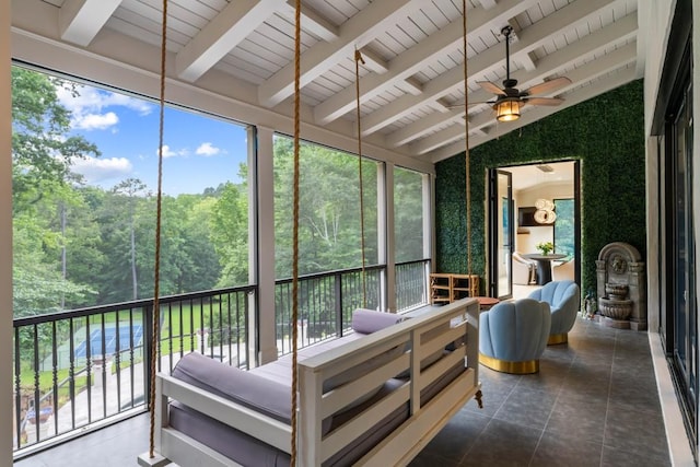 1430 N Harris Rdg, Atlanta, GA 30327 - sunroom featuring plenty of natural light and ceiling fan
