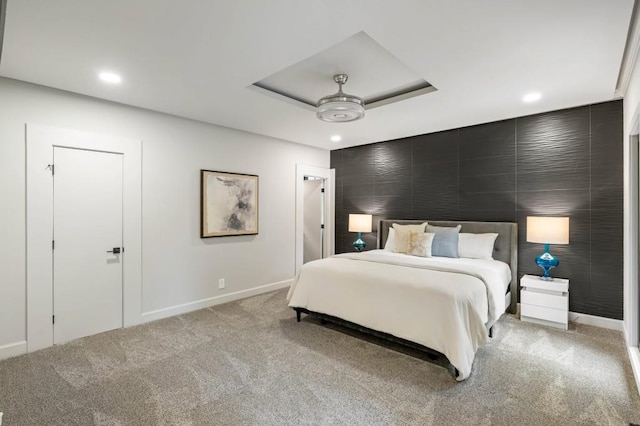 1430 N Harris Rdg, Atlanta, GA 30327 - bedroom with baseboards, light colored carpet, and recessed lighting