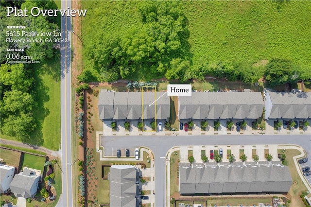 5615 Parkview Ln, Flowery Branch, GA 30542 - view of property location featuring property boundaries highlighted