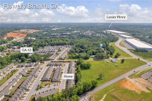 5615 Parkview Ln, Flowery Branch, GA 30542 - aerial view