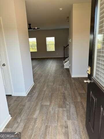 interior space featuring hardwood / wood-style floors