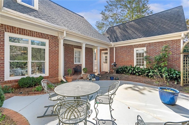 view of patio / terrace featuring outdoor dining space