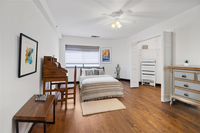 1501 Clairmont Rd Unit 1027, Decatur, GA 30033 - bedroom with wood finished floors and visible vents