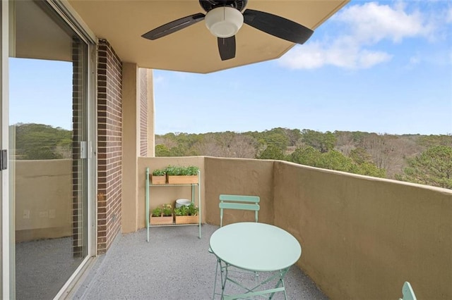 1501 Clairmont Rd Unit 1027, Decatur, GA 30033 - balcony featuring ceiling fan