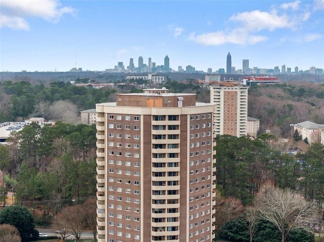 exterior space with a city view