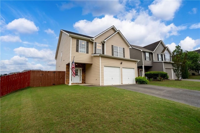 view of front of house with a garage and driveway