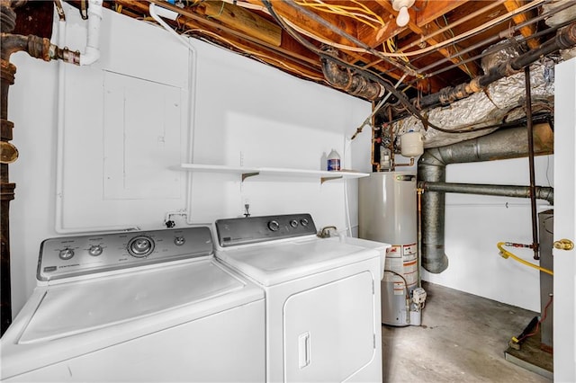 4331 E Kings Point Cir, Dunwoody, GA 30338 - laundry area with gas water heater and independent washer and dryer